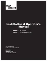 Preview for 1 page of Mile Marker 77-50120W Installation & Operator'S Manual