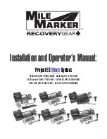 Preview for 1 page of Mile Marker PE4500 ES Installation And Operator'S Manual