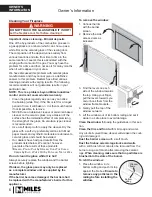 Preview for 6 page of Miles Industries 785JLN (NG) Installation And Owner'S Manual