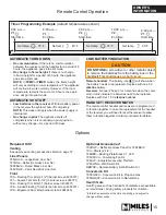 Preview for 15 page of Miles Industries 785JLN (NG) Installation And Owner'S Manual