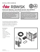 Preview for 1 page of Miles Industries Valor RBWSK Installation Manual