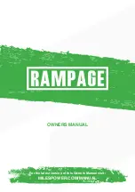 Miles RAMPAGE Owner'S Manual preview