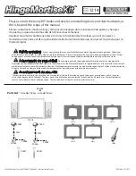 Preview for 1 page of Milescraft HingeMortiseKit 1214 Manual