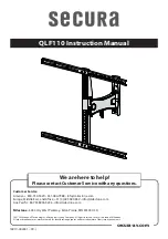 Preview for 1 page of Milestone AV Technologies Secura QLF110 Instruction Manual