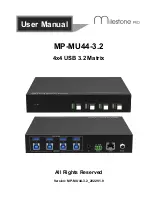 Preview for 1 page of Milestone pro MP-MU44-3.2 User Manual