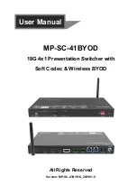 Preview for 1 page of Milestone pro MP-SC-41BYOD User Manual