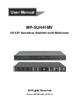 Milestone pro MP-SUH41MV User Manual предпросмотр