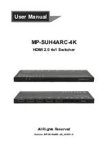 Milestone pro MP-SUH4ARC-4K User Manual предпросмотр