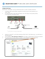 Milestone Husky M50 Advanced Quick Start Manual preview