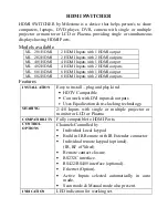 Preview for 2 page of Milestone ML 202 HDMI Operating Manual