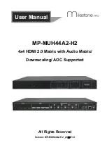 Предварительный просмотр 1 страницы Milestone PRO MP-MUH44A2-H2 User Manual