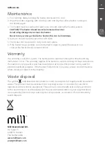 Предварительный просмотр 11 страницы MILL Convection WiFi Series Assembly And Instruction Manual