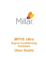 Предварительный просмотр 1 страницы Millar MPVS Ultra User Manual