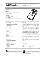 Предварительный просмотр 1 страницы Millenium MCT-20 Manual