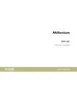 Предварительный просмотр 1 страницы Millenium MPS-425 User Manual