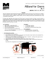 Preview for 1 page of Miller Edge RB-P-K10 Installation Instructions