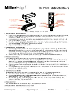 Preview for 3 page of Miller Edge RB-P-K10 Installation Instructions