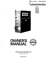 Предварительный просмотр 1 страницы Miller Electric 1/8 WIRE Owner'S Manual