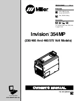 Предварительный просмотр 1 страницы Miller Electric 230Volt Owner'S Manual