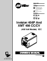 Предварительный просмотр 1 страницы Miller Electric 456 CC Owner'S Manual