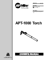 Miller Electric APT-1000 Owner'S Manual preview