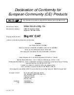 Предварительный просмотр 5 страницы Miller Electric Big 40 CAT Owner'S Manual