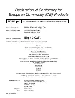 Предварительный просмотр 6 страницы Miller Electric Big 40 CAT Owner'S Manual