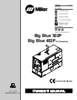 Предварительный просмотр 1 страницы Miller Electric Big Blue 302P Owner'S Manual