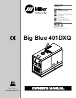 Miller Electric Big Blue 401DXQ Owner'S Manual предпросмотр