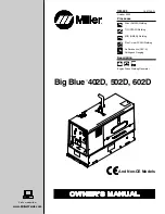 Miller Electric Big Blue 402D Owner'S Manual предпросмотр