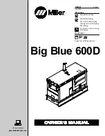 Предварительный просмотр 1 страницы Miller Electric Big Blue 600D Owner'S Manual