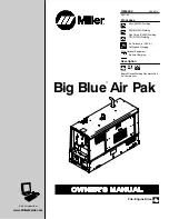 Предварительный просмотр 1 страницы Miller Electric Big Blue Air Pak Owner'S Manual