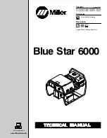 Preview for 1 page of Miller Electric Blue Star 6000 Technical Manual