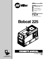 Предварительный просмотр 1 страницы Miller Electric Bobcat 225 Owner'S Manual