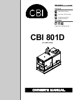 Preview for 1 page of Miller Electric CBI 801D Owner'S Manual