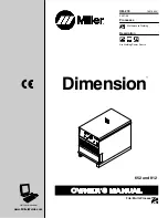 Предварительный просмотр 1 страницы Miller Electric Dimension 652 Owner'S Manual