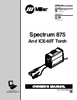 Предварительный просмотр 1 страницы Miller Electric ICE-60T Torch Owner'S Manual