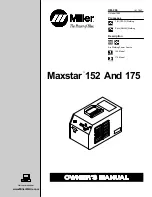 Miller Electric Maxstar 152 Owner'S Manual предпросмотр