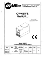 Miller Electric Metro 300DX Owner'S Manual предпросмотр