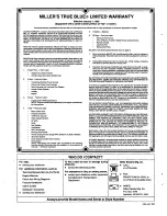 Предварительный просмотр 2 страницы Miller Electric Metro 300DX Owner'S Manual