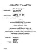 Предварительный просмотр 7 страницы Miller Electric Metro 300DX Owner'S Manual