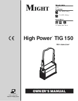 Предварительный просмотр 1 страницы Miller Electric MIGHT High Power TIG 150 Owner'S Manual