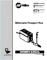 Miller Electric Millermatic Passport Plus Owner'S Manual предпросмотр