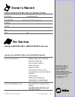 Preview for 44 page of Miller Electric Millermatic Passport Plus Owner'S Manual