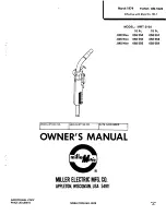 Предварительный просмотр 1 страницы Miller Electric MMT-210A Owner'S Manual