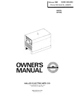 Предварительный просмотр 1 страницы Miller Electric MP-65E Owner'S Manual