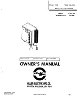 Предварительный просмотр 1 страницы Miller Electric MS Weld Control Owner'S Manual