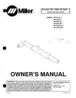 Miller Electric MT-24 F-25-1 Owner'S Manual предпросмотр