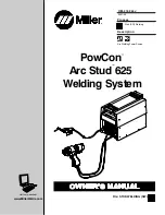 Miller Electric PowCon Arc Stud 625 Owner'S Manual предпросмотр