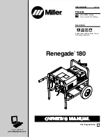 Miller Electric Renegade 180 Owner'S Manual предпросмотр